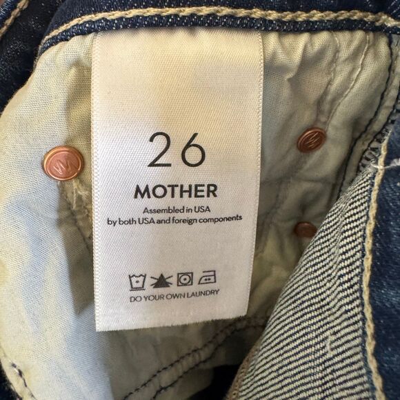 NWT Mother Superior Insider Ankle Jeans Womens 26 Where the Sun Don’t Shine Blue - Picture 11 of 16